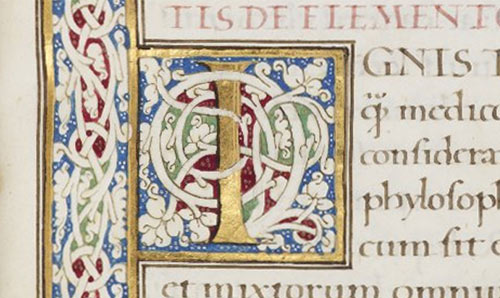 Calligraphy letter I